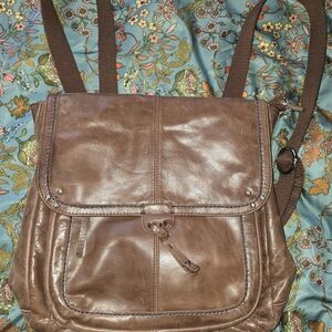The Sak Brown Leather Backpack